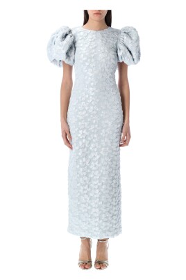 blue-illusion-jacquard-midi-puffy-dress