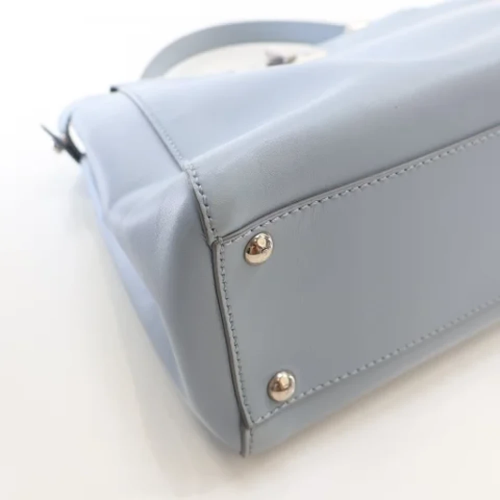 Fendi Vintage Pre-owned Leather fendi-bags Blue Dames