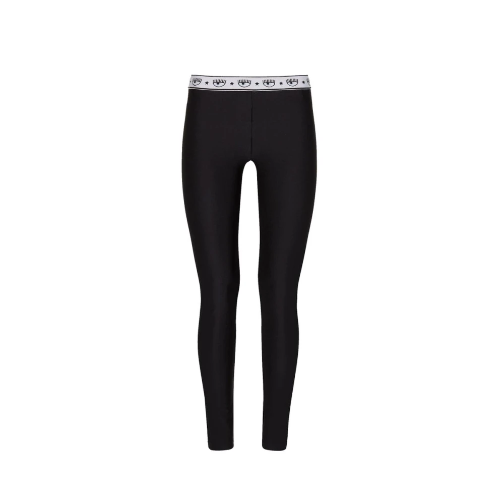 Chiara Ferragni Collection Stijlvolle Leggings voor Vrouwen Black Dames