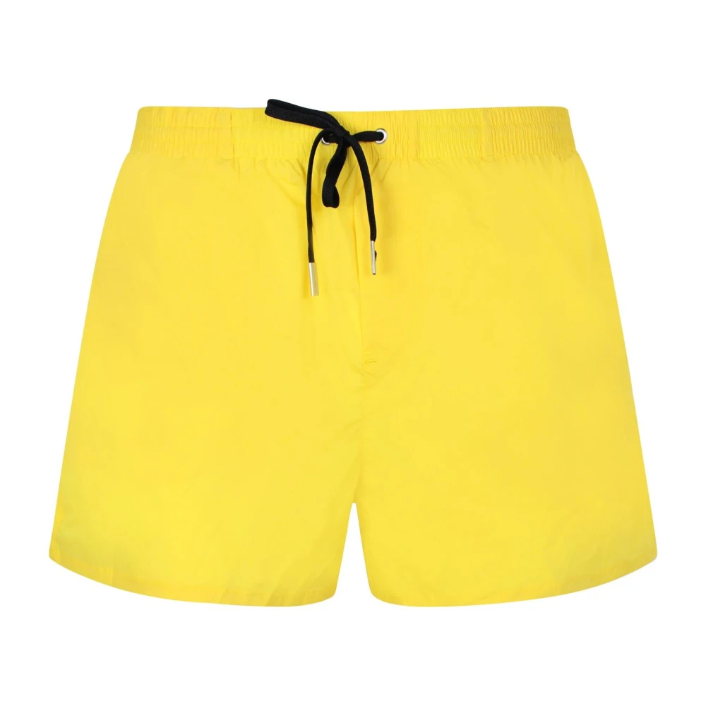Dsquared2 Uomo Giallo Costume Da Bagno Corto