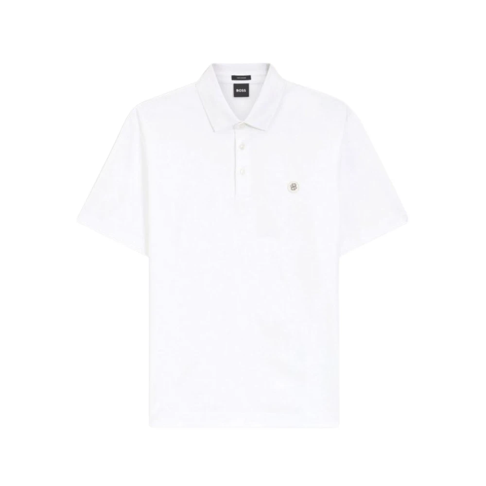 Hugo Men's White Polo Shirts, M, Boss - Tops > Polo Shirts