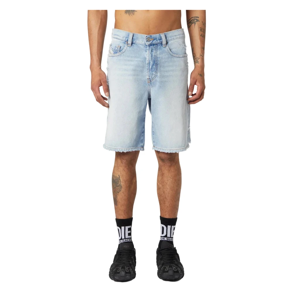 Diesel Uomo Blu Pantaloncini, W32, New,