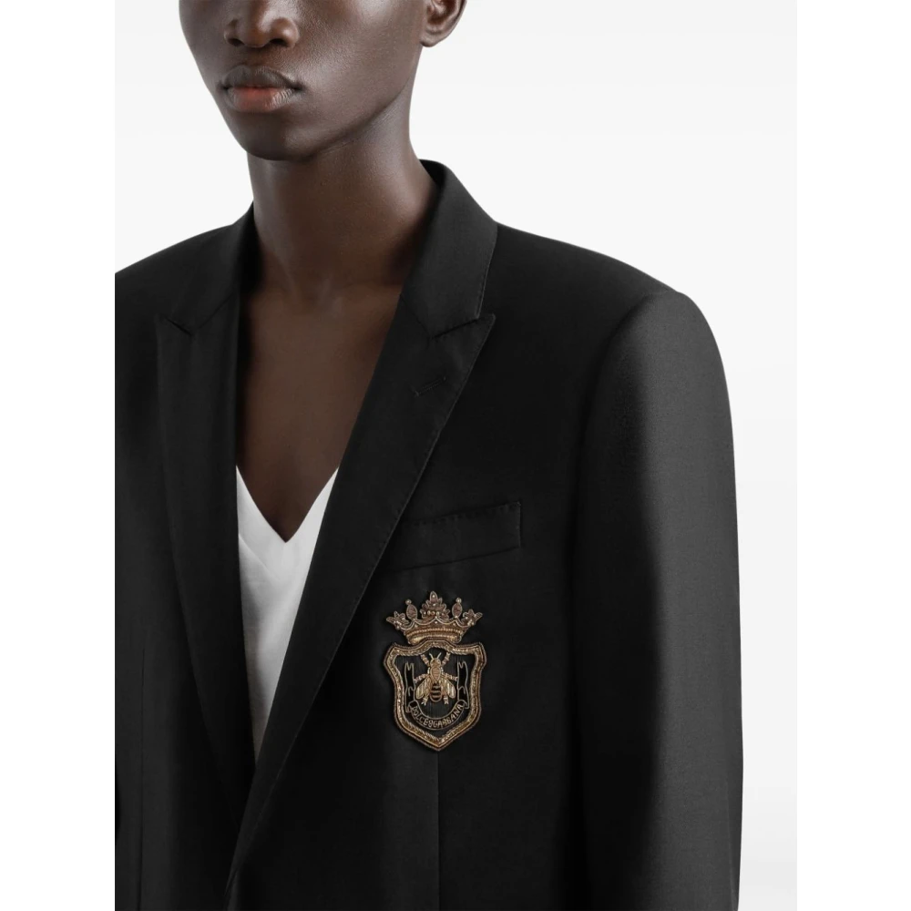 Dolce & Gabbana Luxe Zwarte Jas Buitenkleding Black Heren