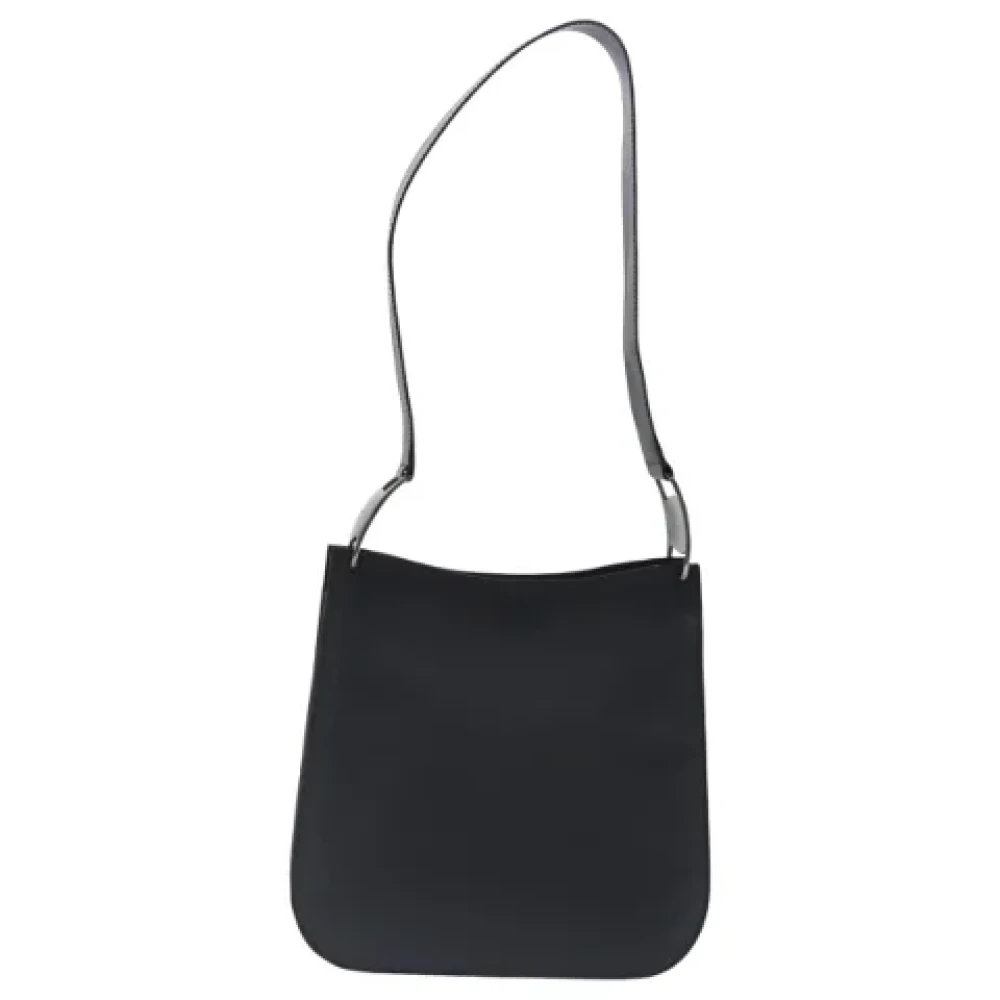 Salvatore Ferragamo Pre-owned Leather shoulder-bags Black Dames