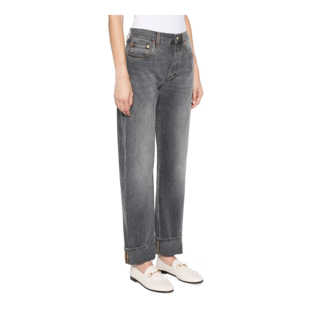 Gucci Slim-fit Jeans Gray Dames