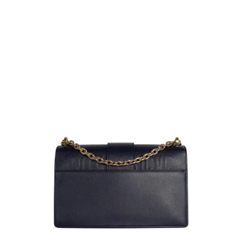 Dior Vintage Pre-owned Leather dior-bags Blue Dames