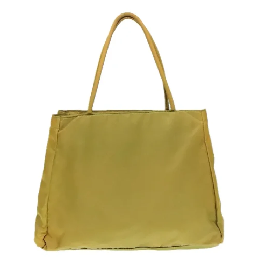 Prada Vintage Pre-owned Nylon prada-bags Yellow Dames