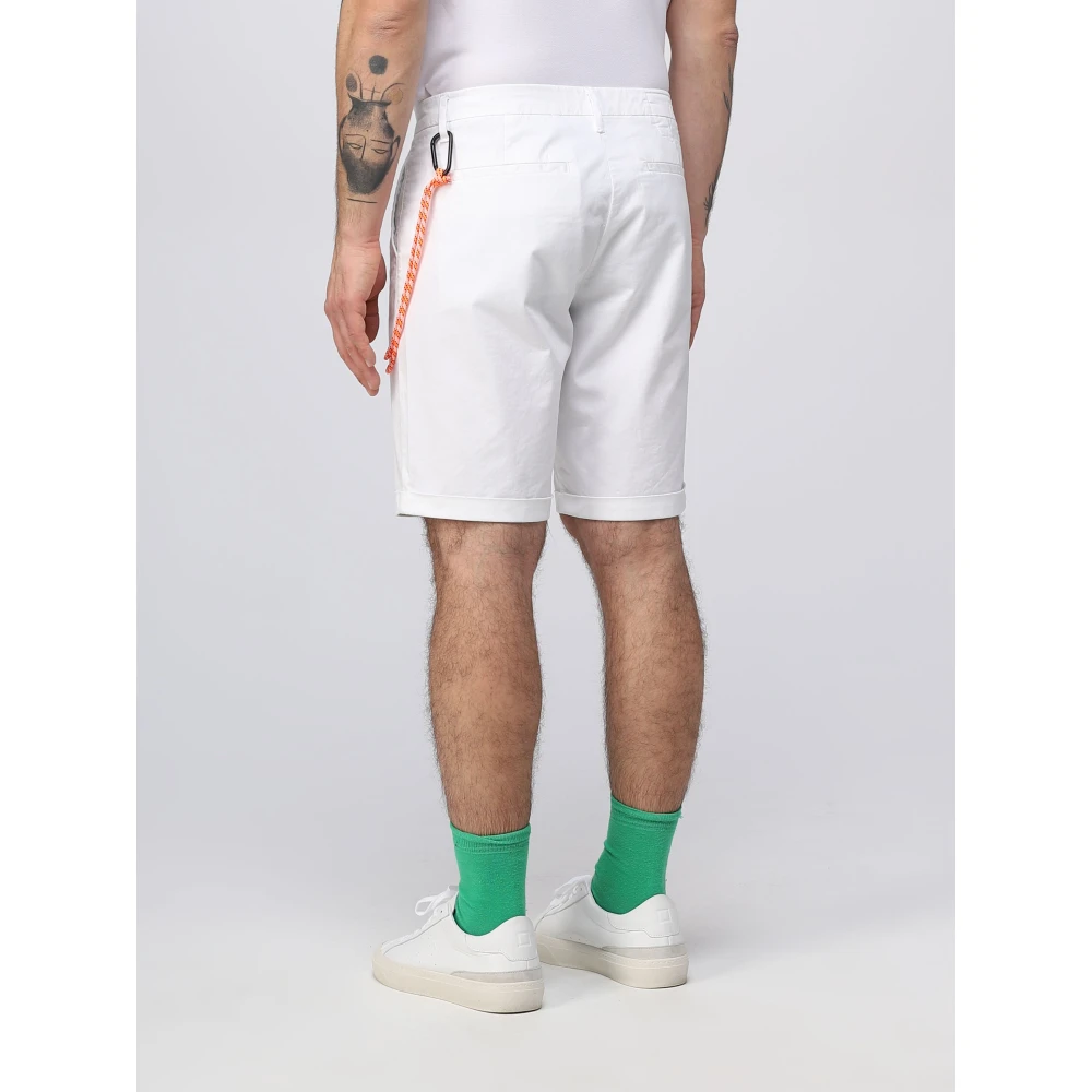 Sun68 Klassieke Chino Fold Shorts White Heren