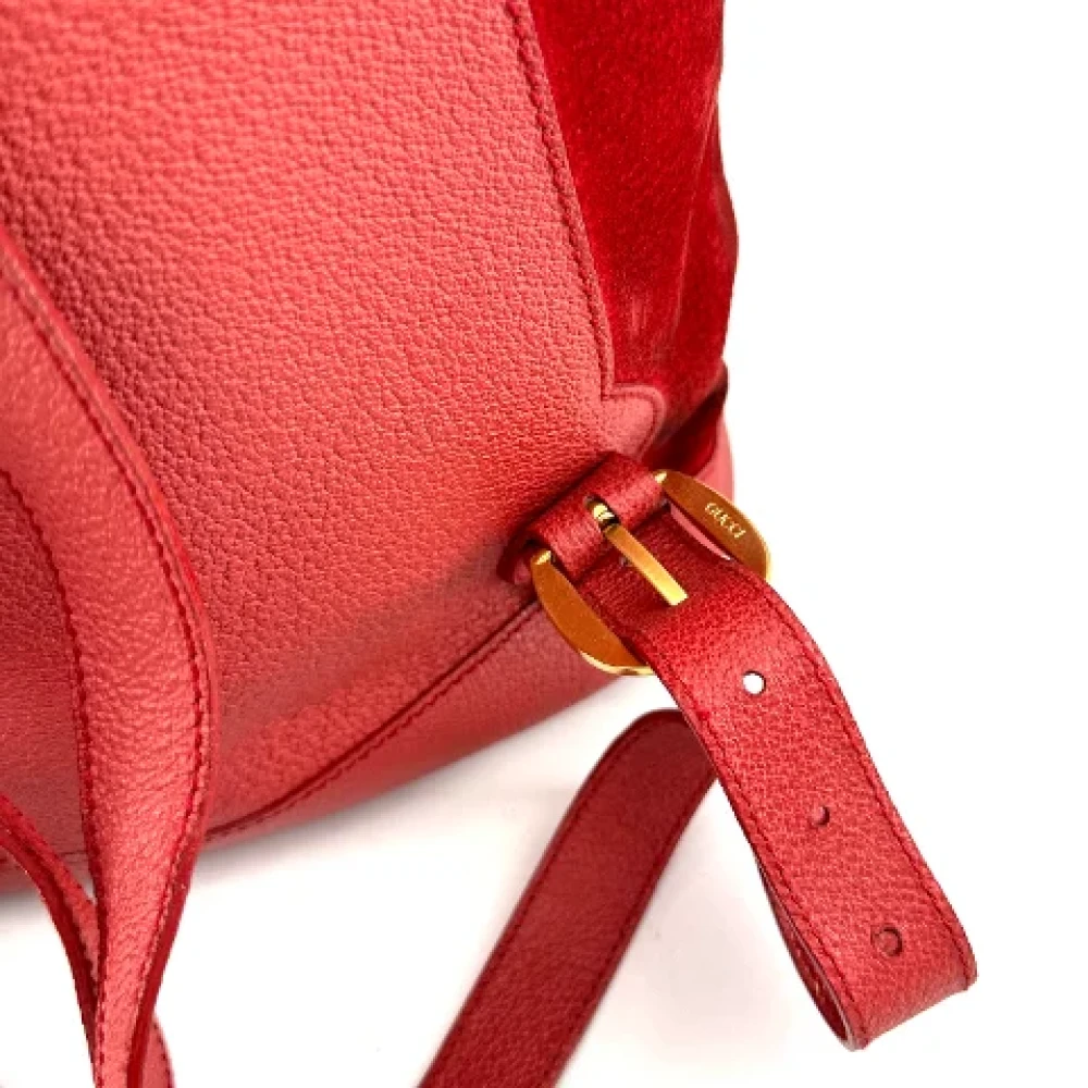 Gucci Vintage Pre-owned Suede gucci-bags Red Dames