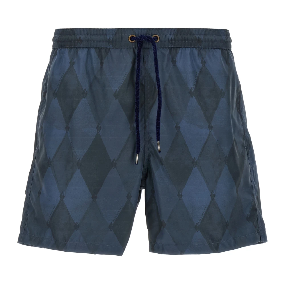 Ballantyne Men's Blue Beachwear, Xl, Drawstring Swim Shorts