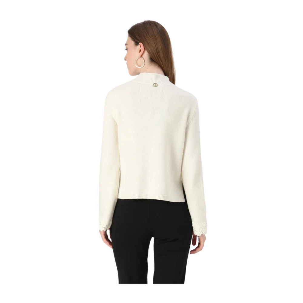 Twinset Stijlvolle Gebreide Top White Dames