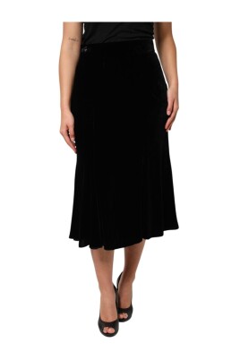 black-high-waist-flared-midi-skirt