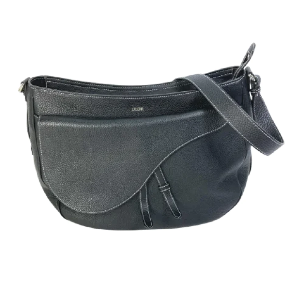 Dior Vintage Pre-owned Leather dior-bags Black Dames