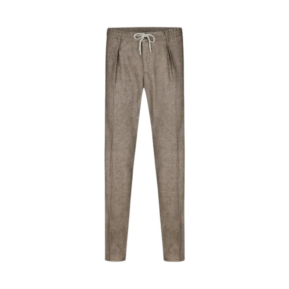 Profuomo Elegante Slim-fit Broek Brown Heren
