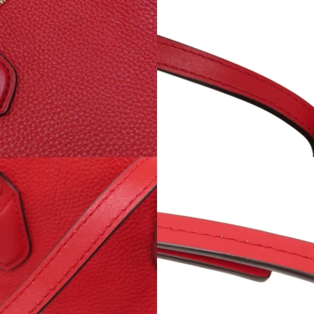 Michael Kors Pre-owned Leather totes Red Dames