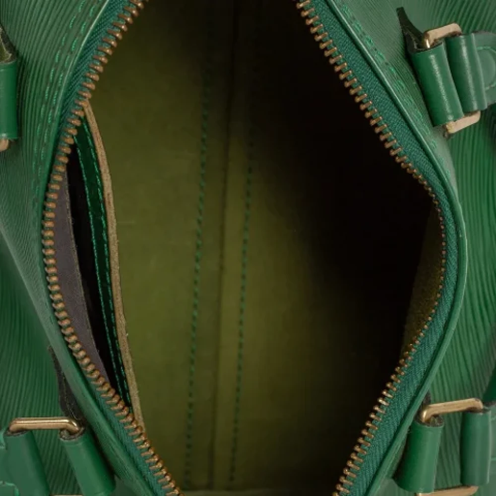 Louis Vuitton Vintage Pre-owned Leather handbags Green Dames
