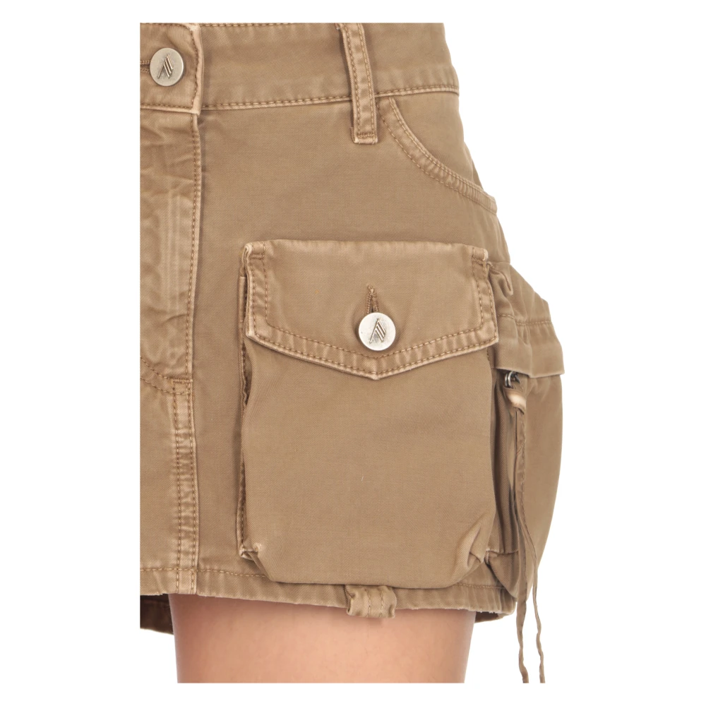 The Attico Groene Cargo Mini Rok Green Dames
