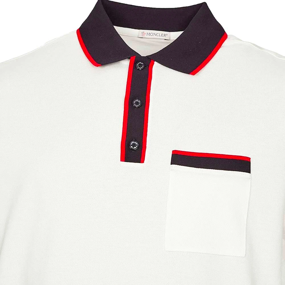 Moncler Klassieke Polo Shirt Model J1 091 White Heren