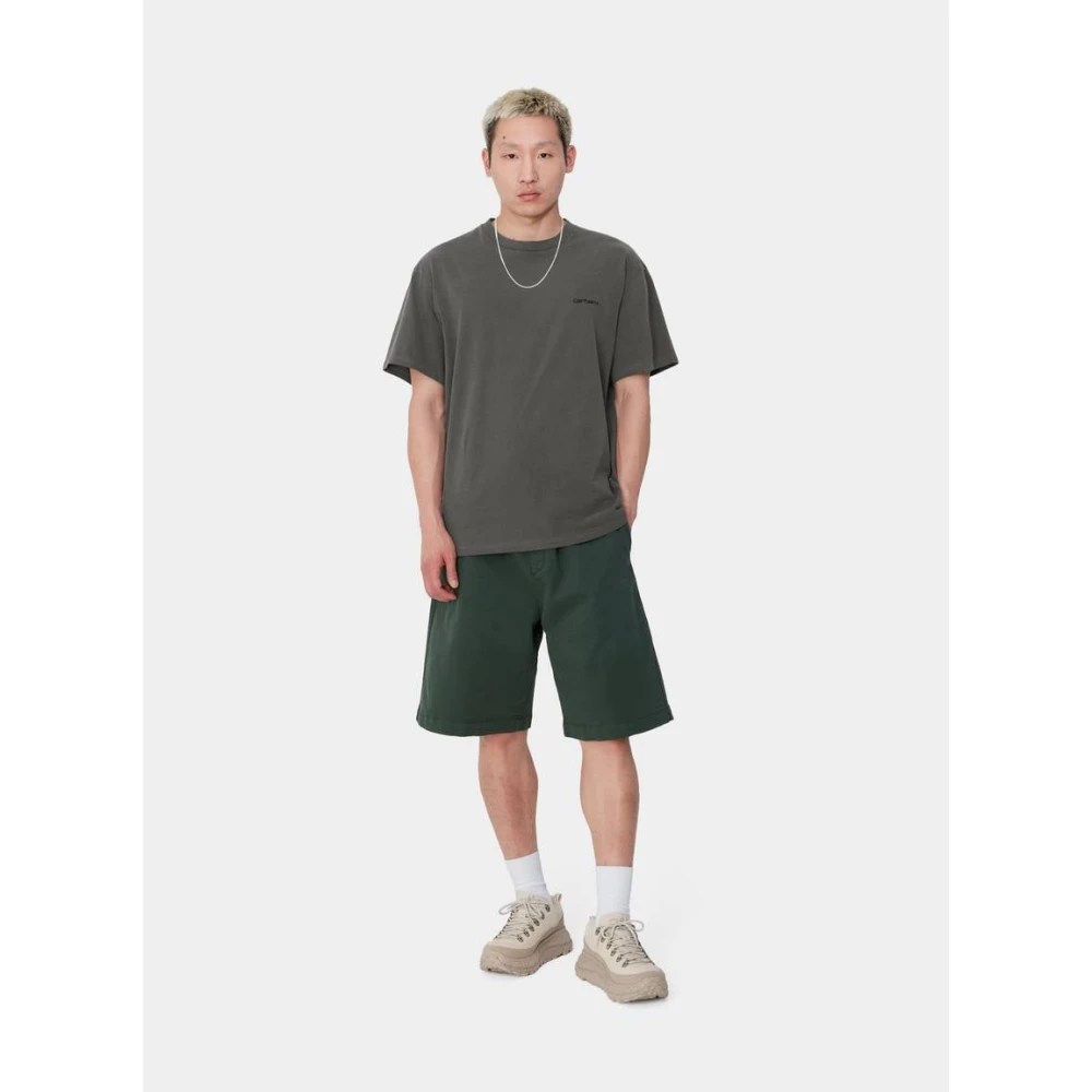 Carhartt WIP Duster Script T-Shirt Zwart Gray Heren