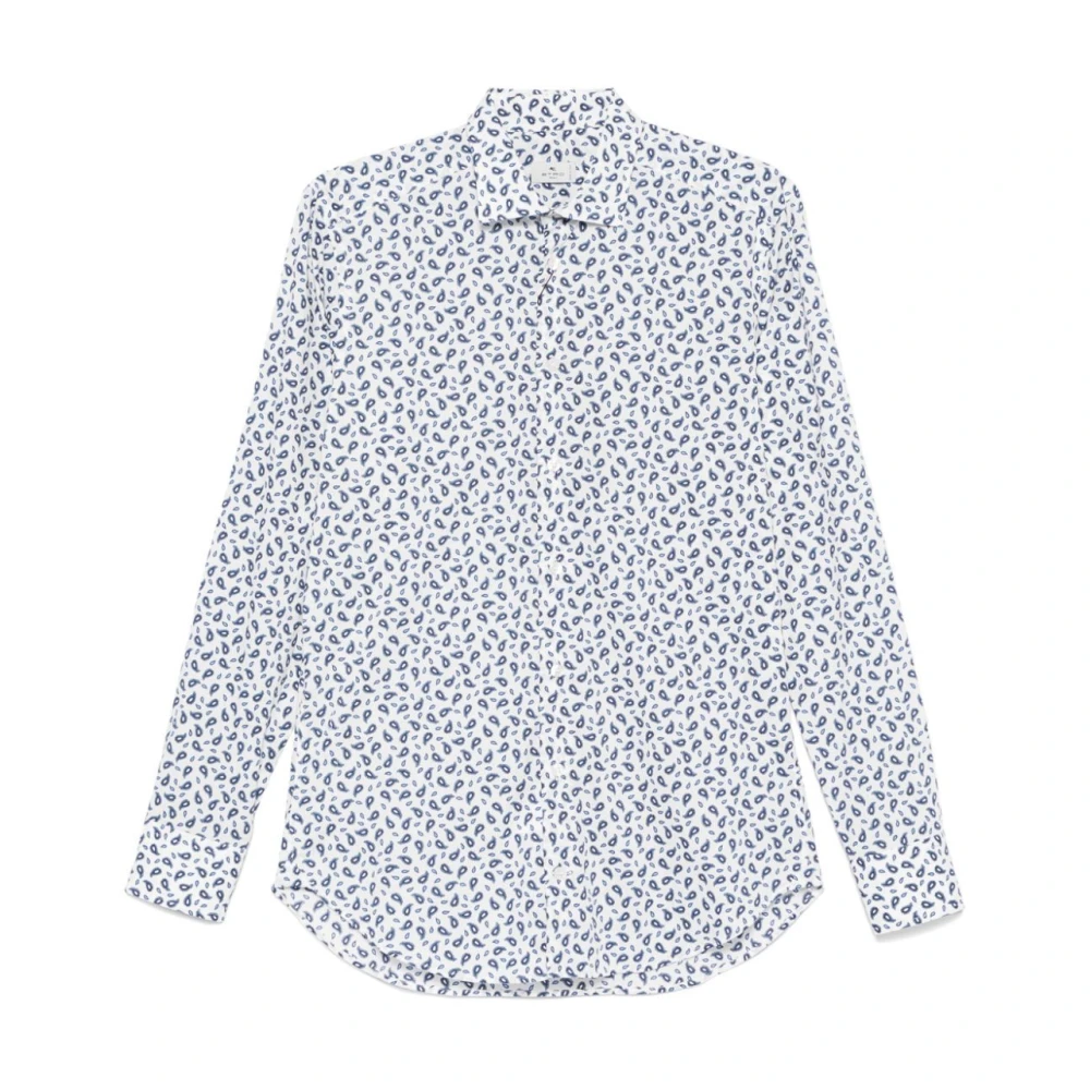 ETRO Witte Button-Up Overhemd Lange Mouw White Heren