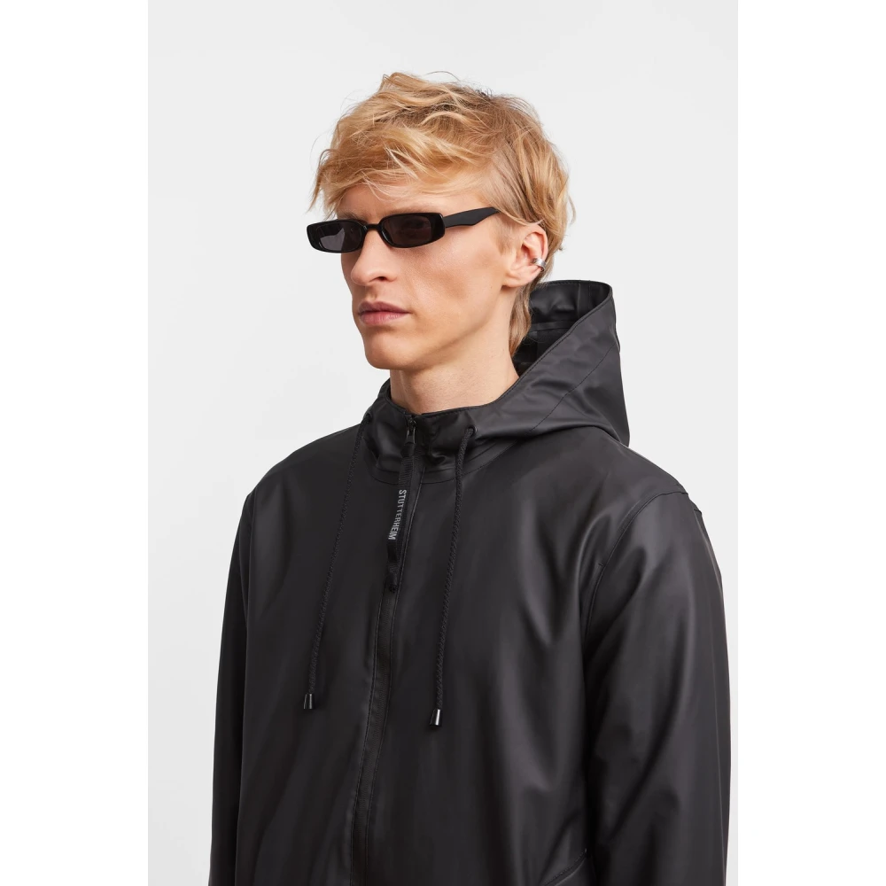 Stutterheim Urban Waterdichte Hooded Rits Parka Black Heren