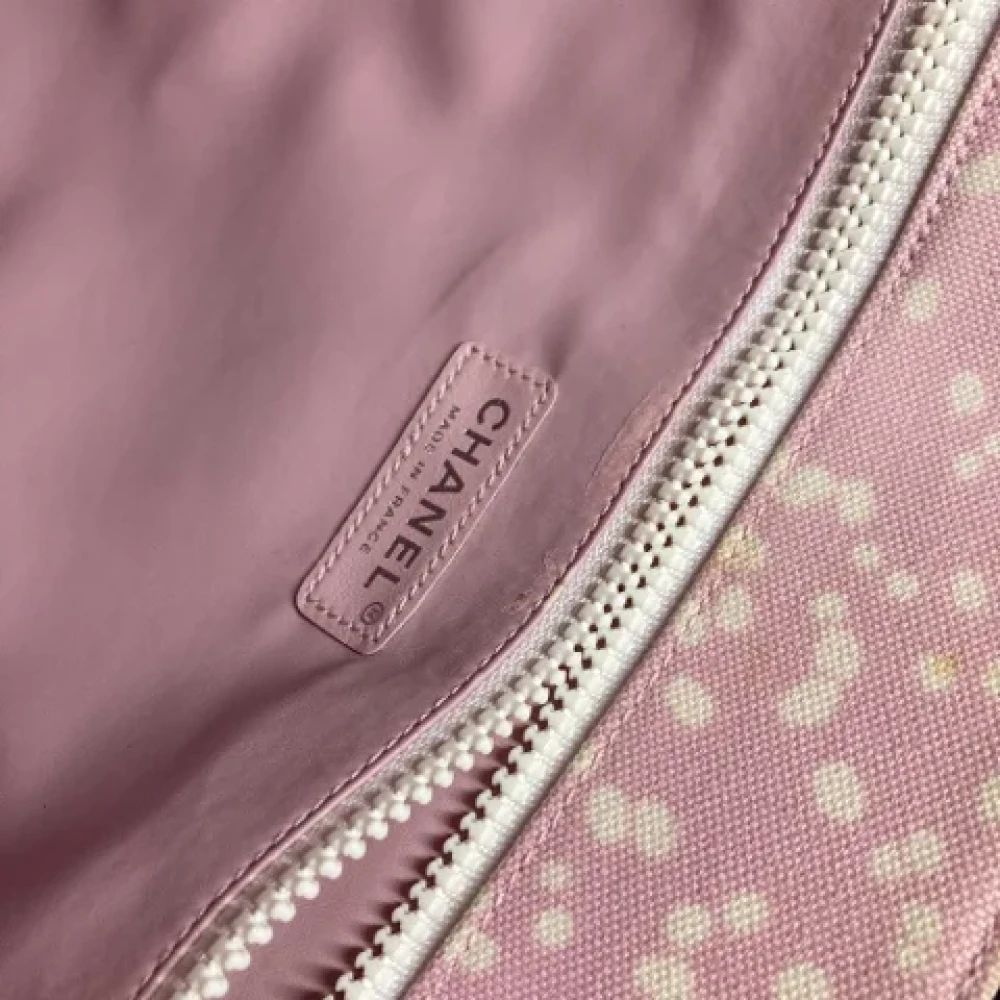 Chanel Vintage Pre-owned Cotton chanel-bags Pink Dames