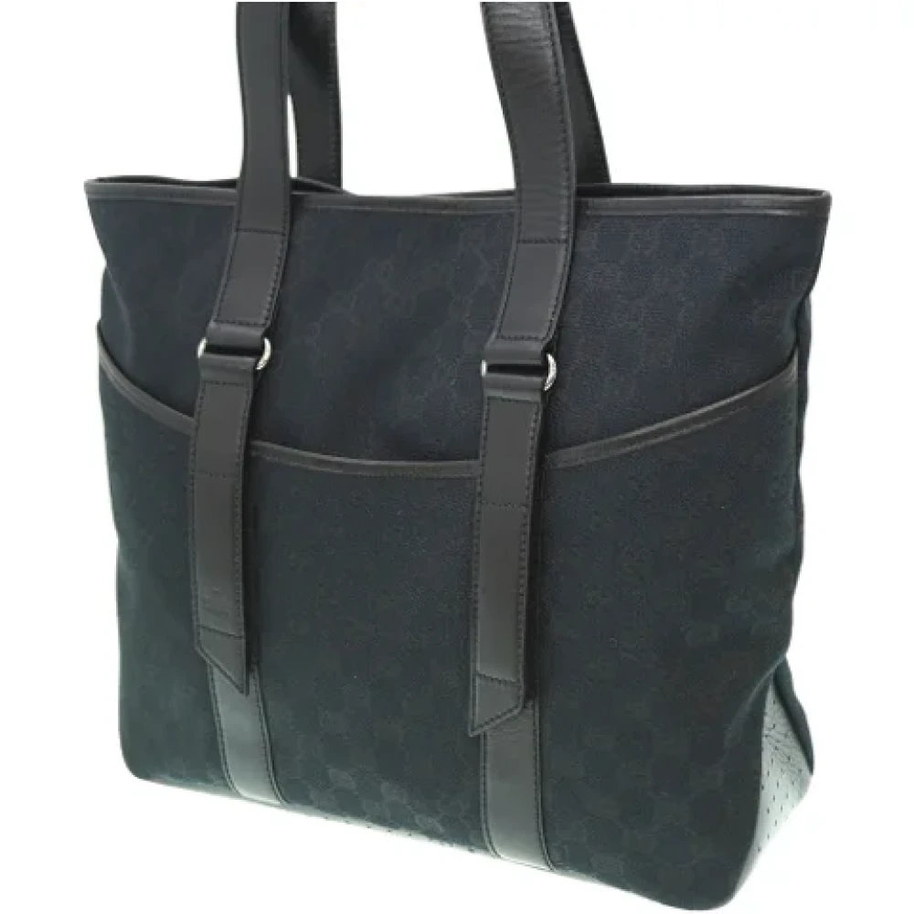 Gucci Vintage Pre-owned Canvas totes Black Dames