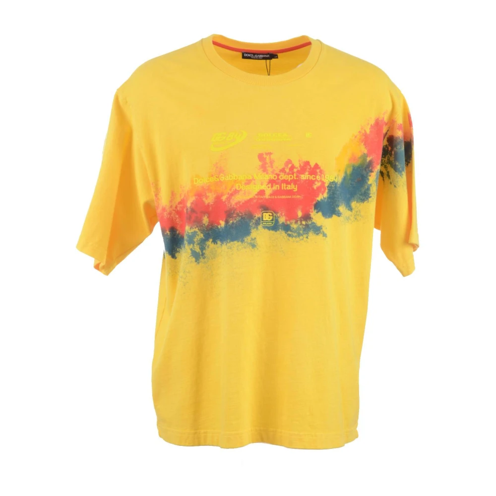 Dolce & Gabbana Heren T-shirt korte mouw Multicolor Heren