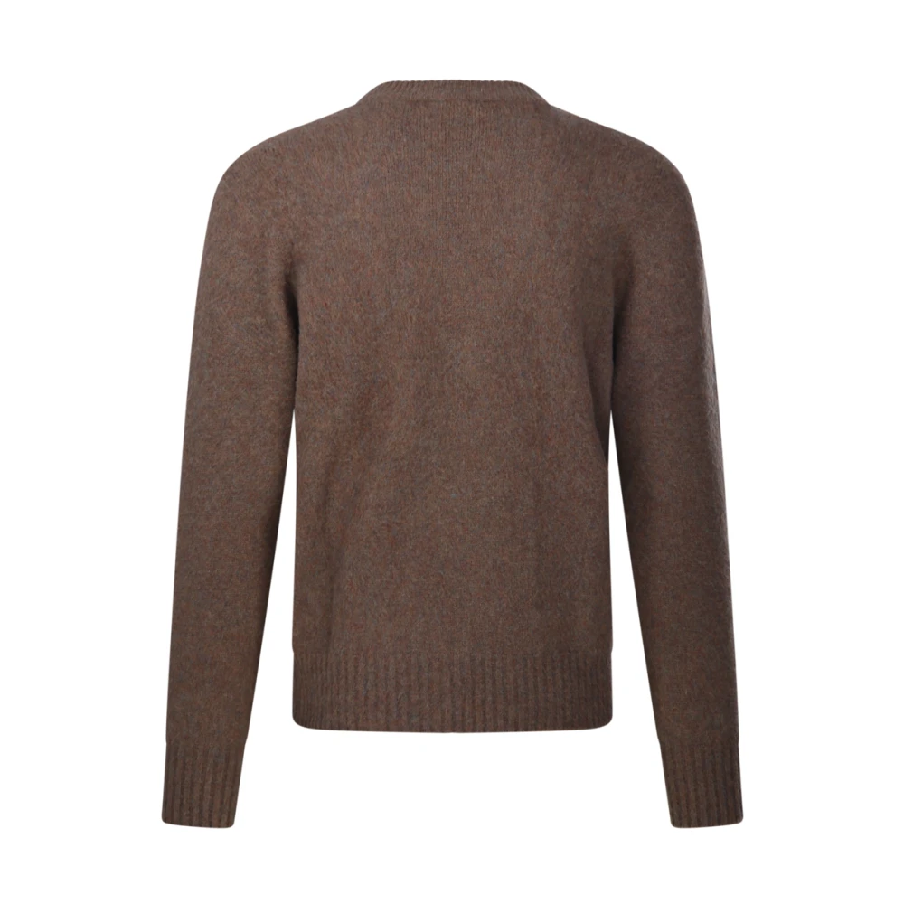 Altea Ronde Hals Sweater in Leer Brown Heren