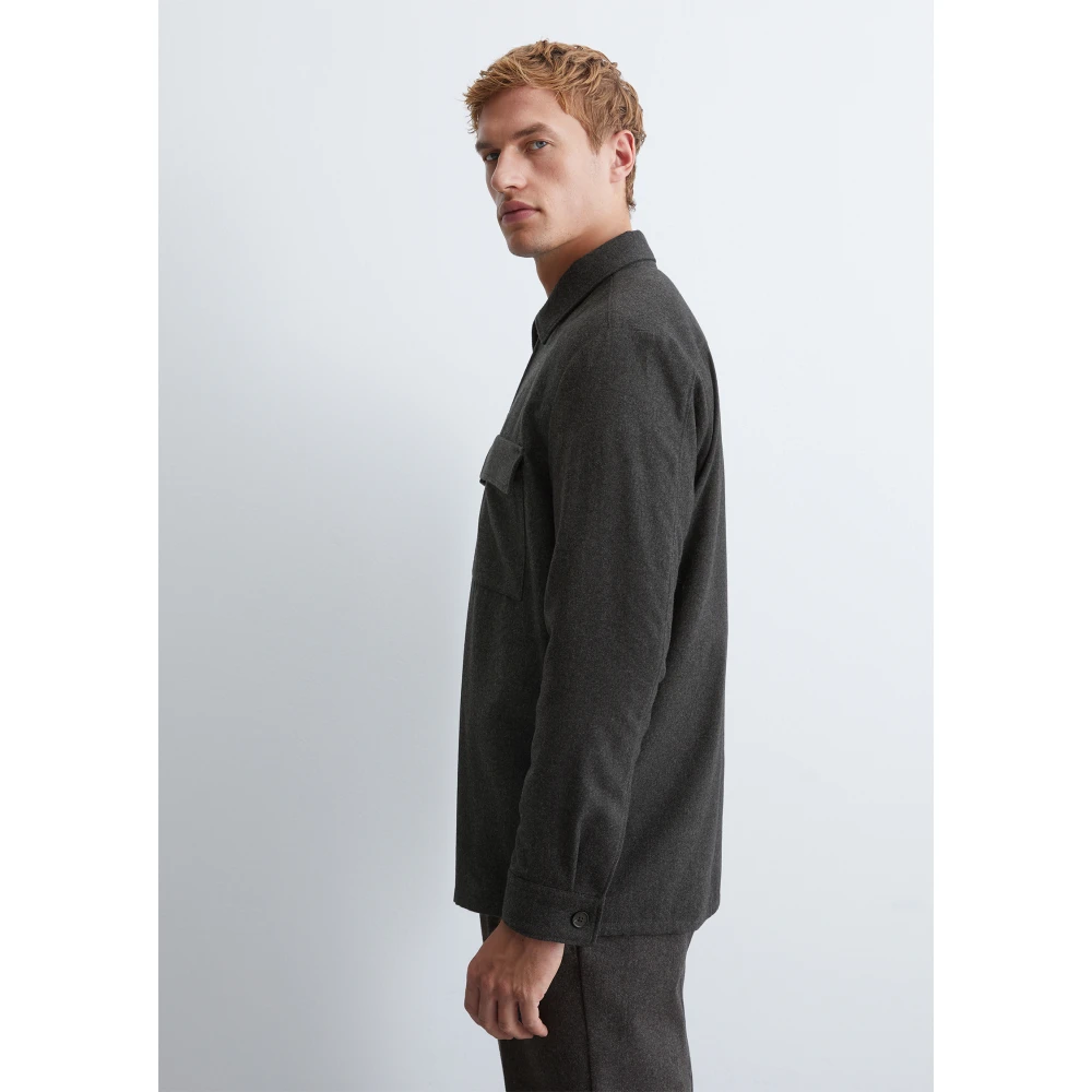 Marc O'Polo Overshirt Black Heren