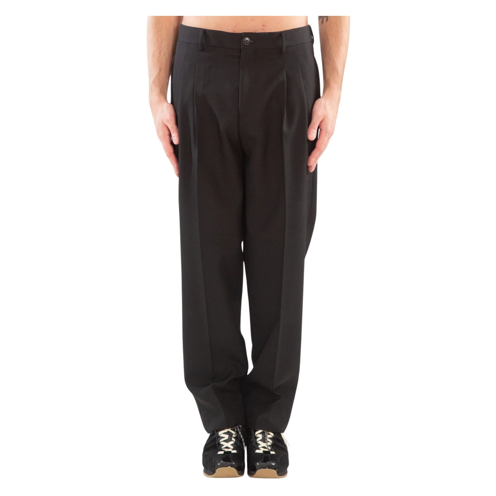 Costumein Losse Geplooide Broek Black Heren