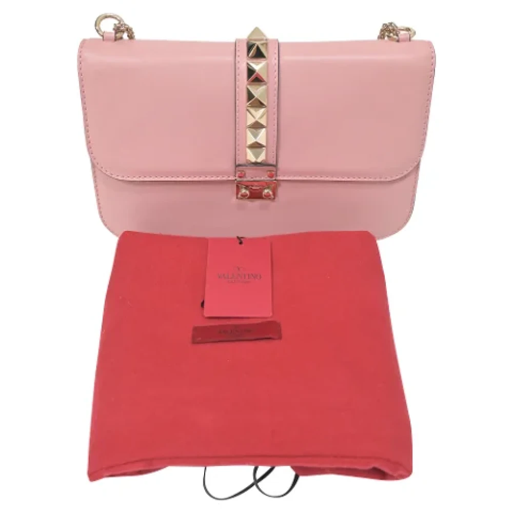 Valentino Vintage Pre-owned Leather shoulder-bags Pink Dames