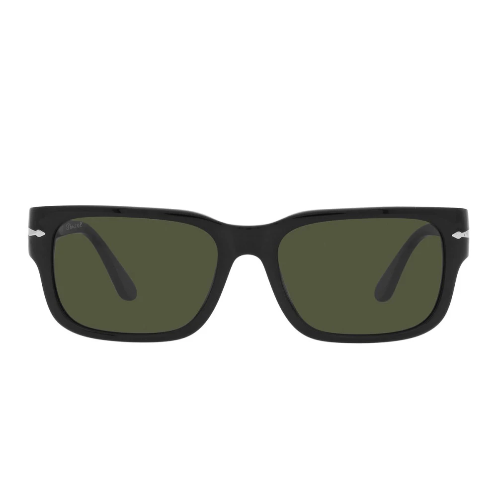 Persol Unisex Black Sunglasses, 58 Mm, Rectangular Acetate Sunglasses