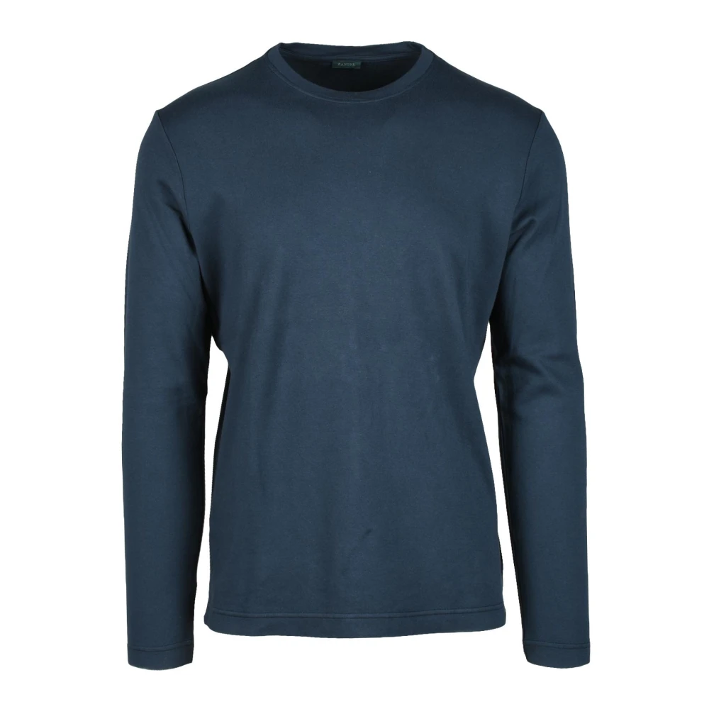 Zanone Tshirt Blue Heren
