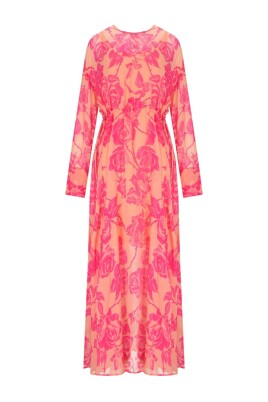 robe-longue-florale-avec-materiel