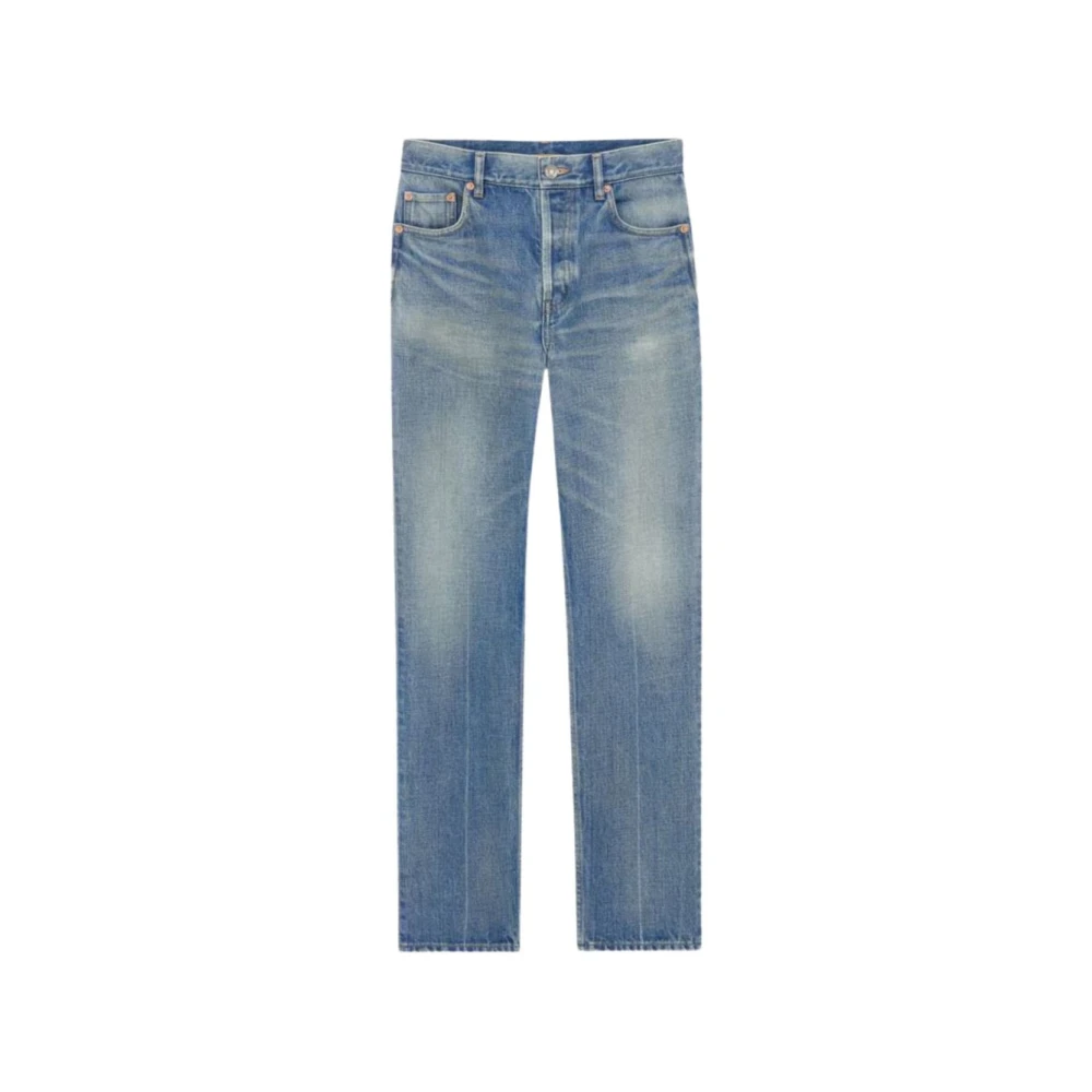 Saint Laurent Authentic Straight Jeans Jeans Mujer Azul W26