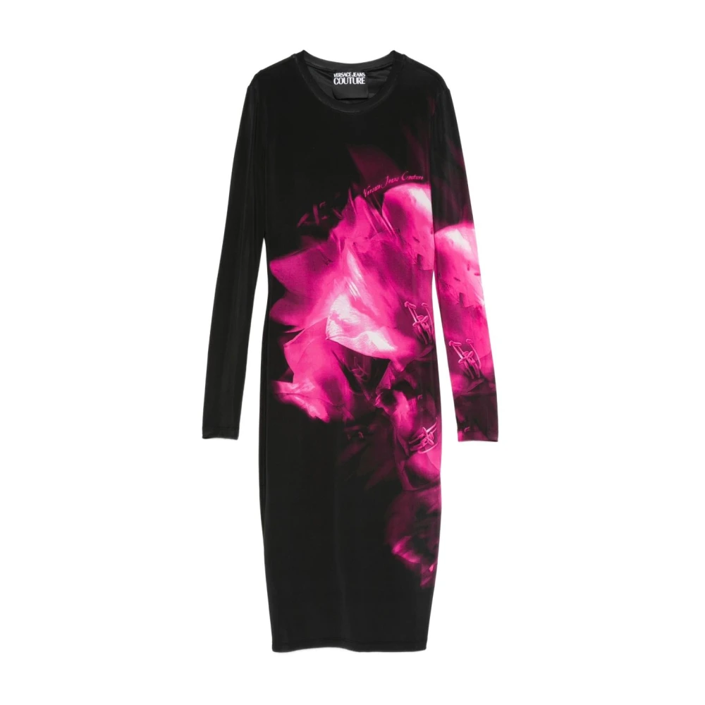Versace Jeans Couture Women's Multicolor Midi Dresses, Xs, Magenta Dress Collection