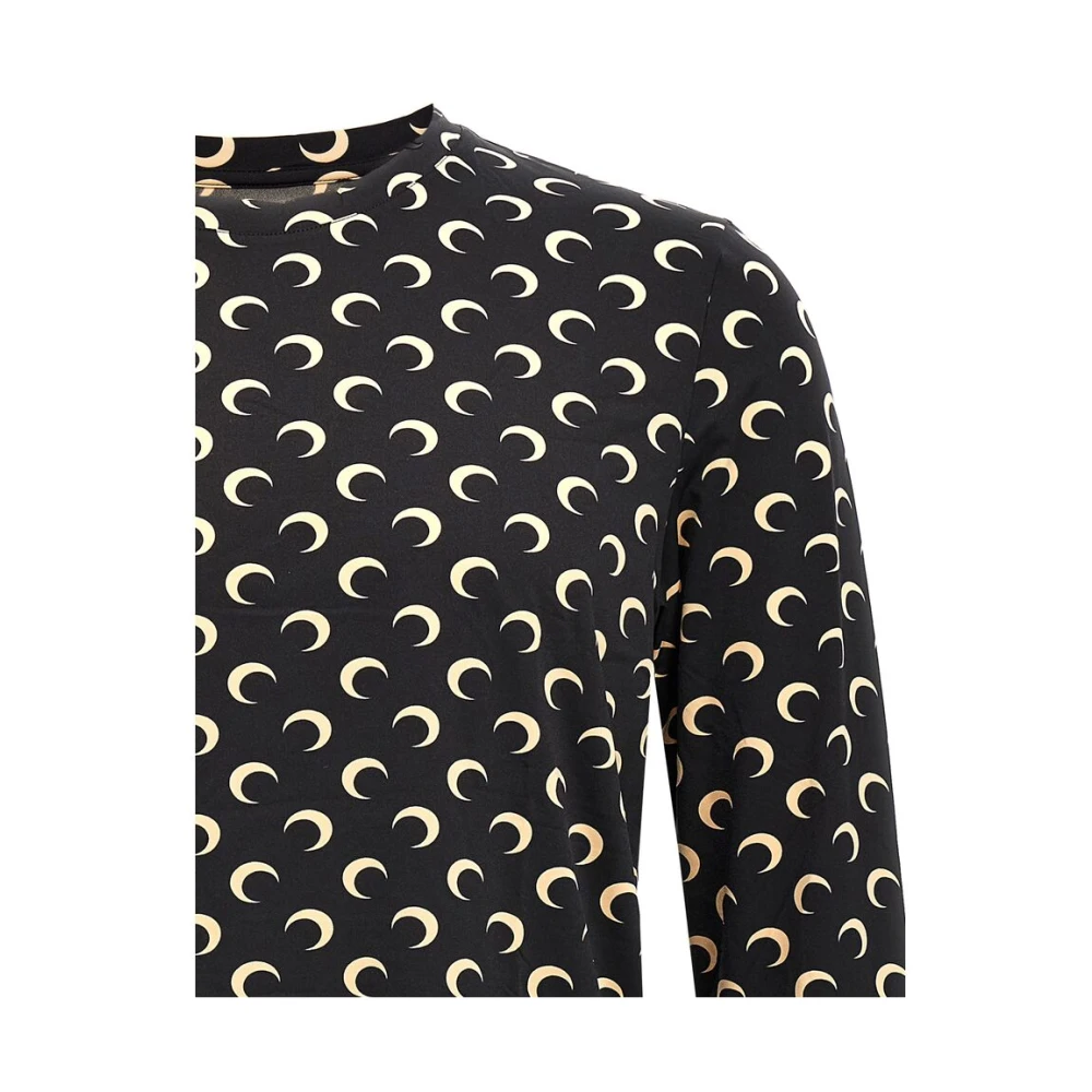 Marine Serre Maan Print Sweater Black Heren