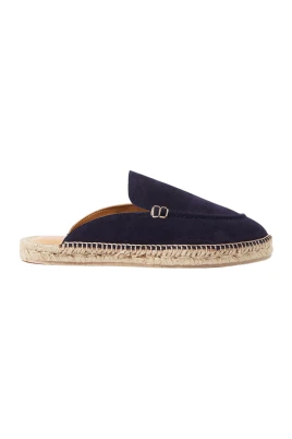 Blå mocka espadrillos