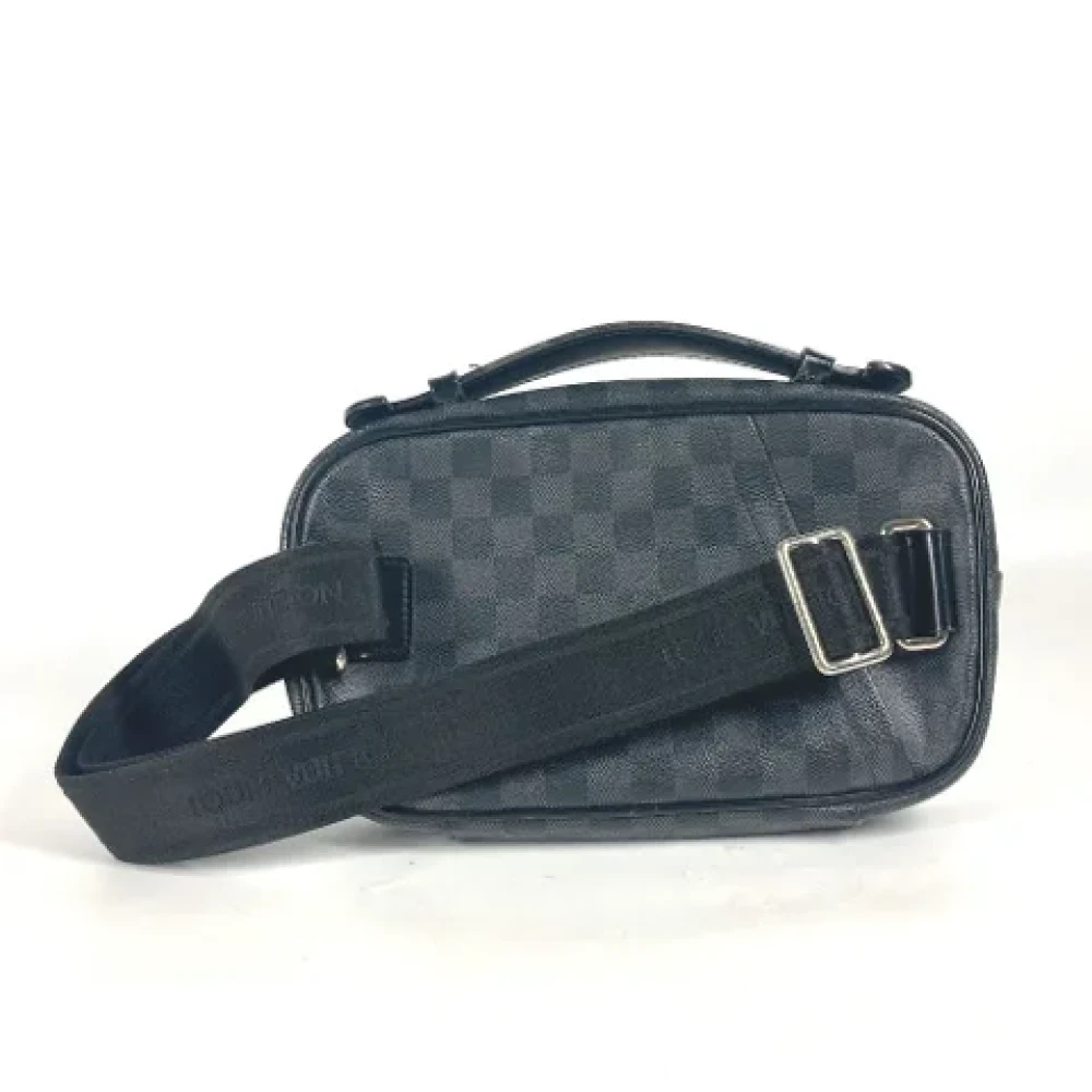 Louis Vuitton Vintage Pre-owned Cotton louis-vuitton-bags Black Dames