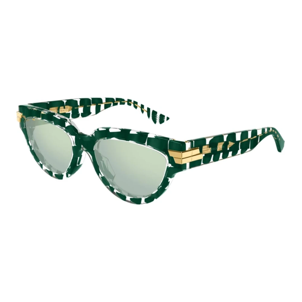 Bottega Veneta Unisex Green Sunglasses, 55 Mm, Cat Eye Sunglasses