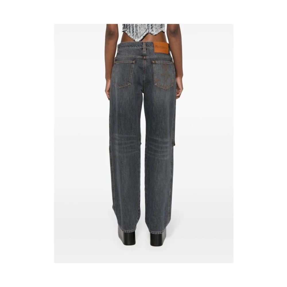 JW Anderson Straight Jeans Gray Dames