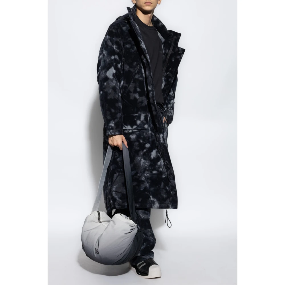 Y-3 Parka met fluwelen afwerking Black Heren