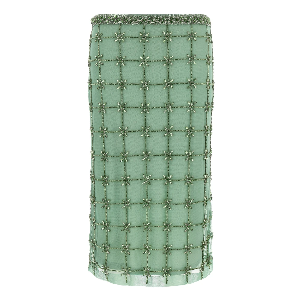 Pinko Women's Green Pencil Skirts, M, New Carrieri Midi Skirt