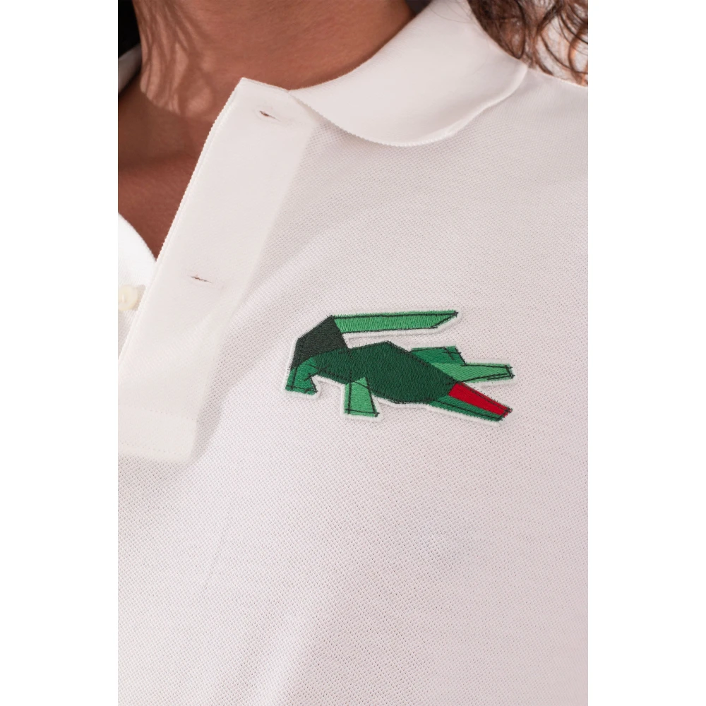 Lacoste Badge Polo Shirt in 70V White Heren