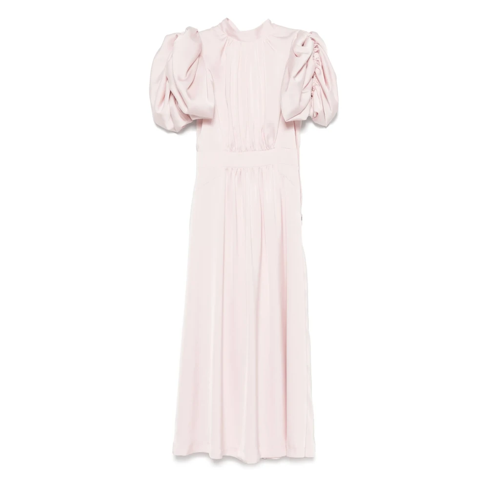 Rotate Birger Christensen Roze Pofmouw Jurk Pink Dames