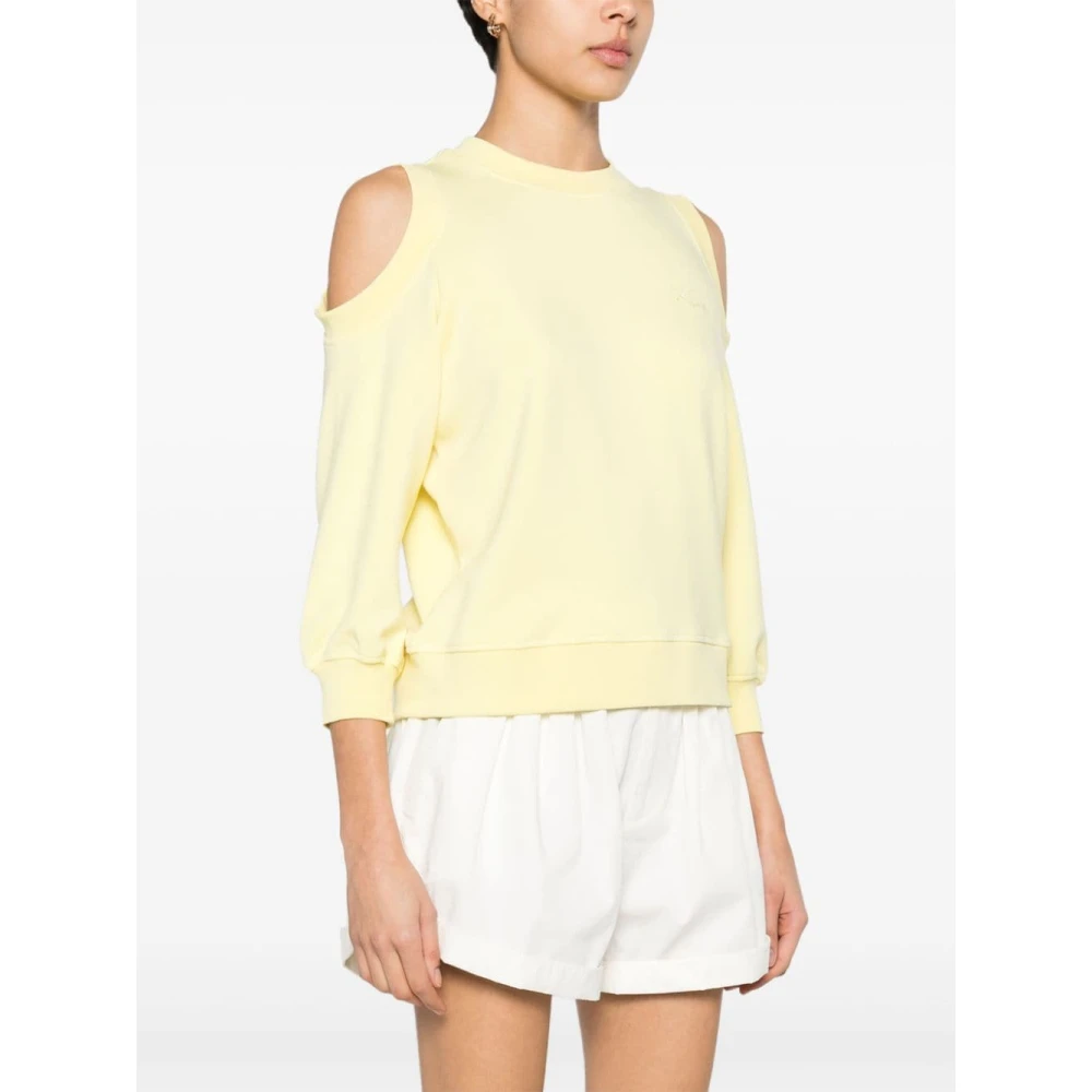 Karl Lagerfeld Geel Geborduurd Logo Sweatshirt Yellow Dames