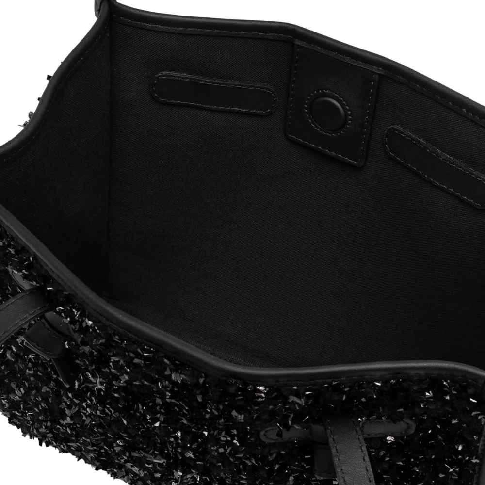 Gianni Chiarini Marcella Boucle Wol Tote Tas Black Dames