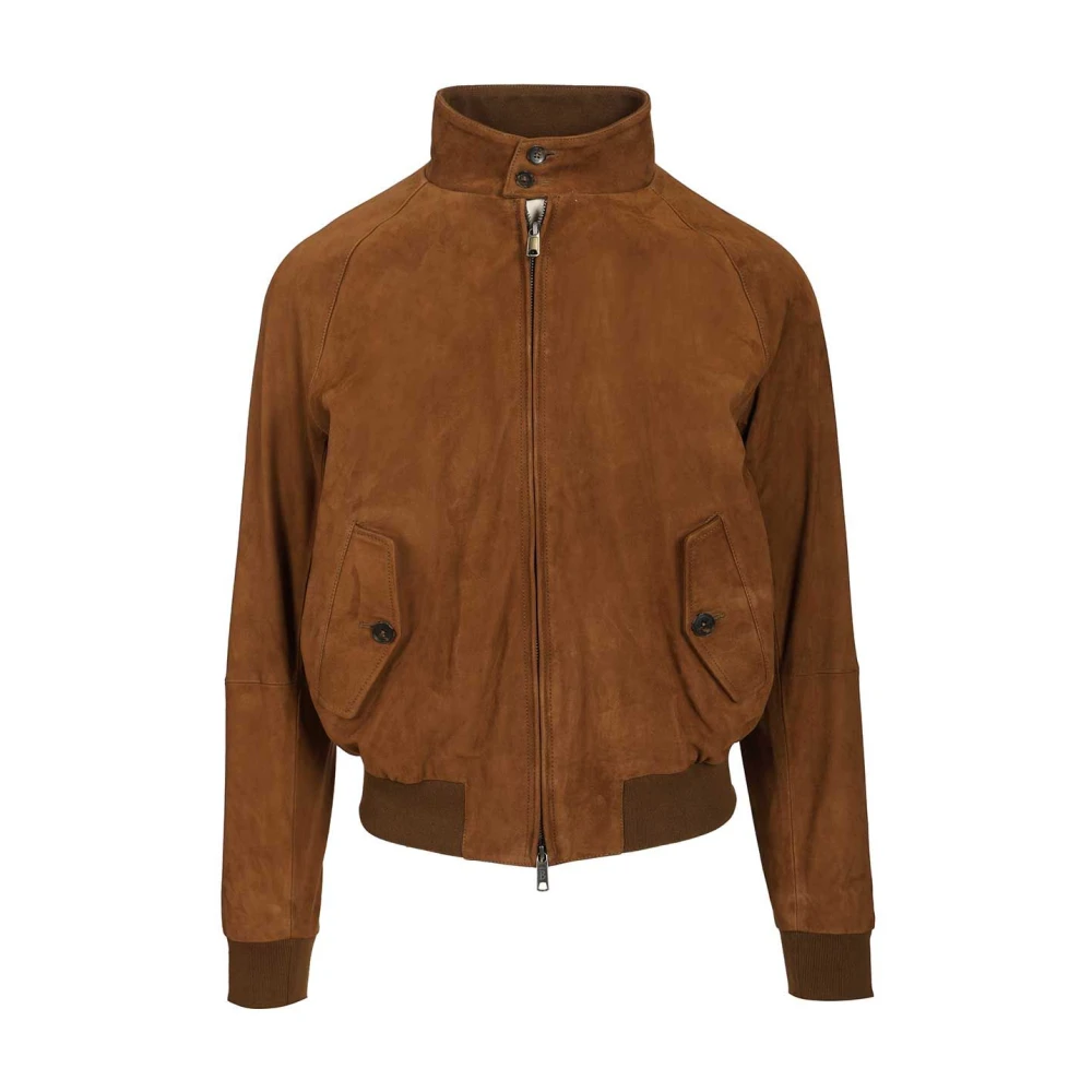 Baracuta Brown Bomber Jackets, Male, Xl, G9 Suede Jacket