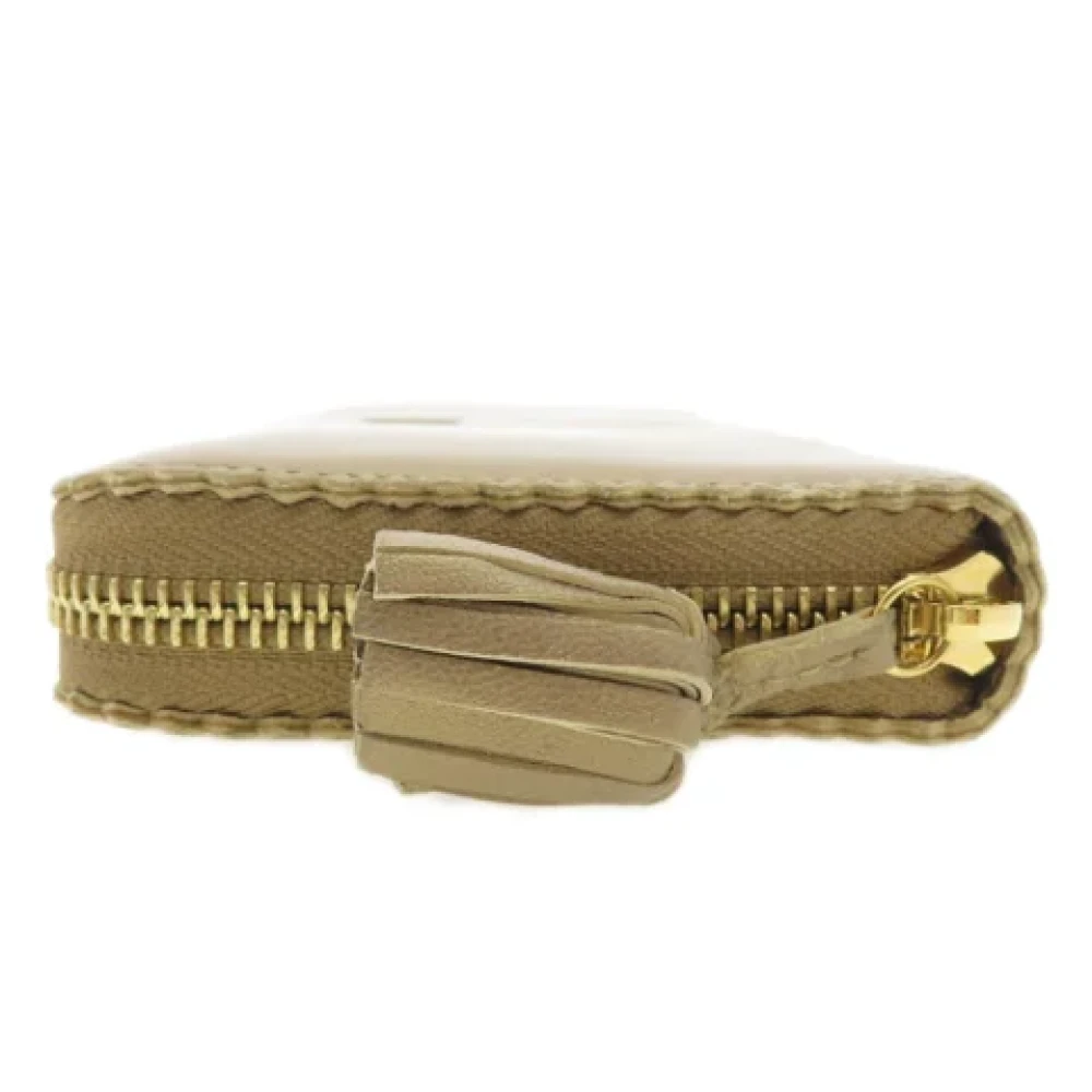 Loewe Pre-owned Leather wallets Yellow Dames
